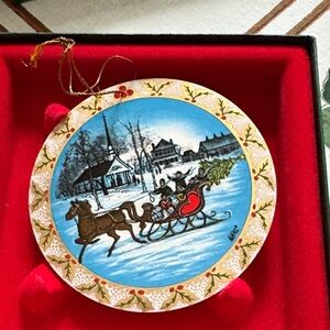 Holiday Sleigh Ride Ornament from P B Moss